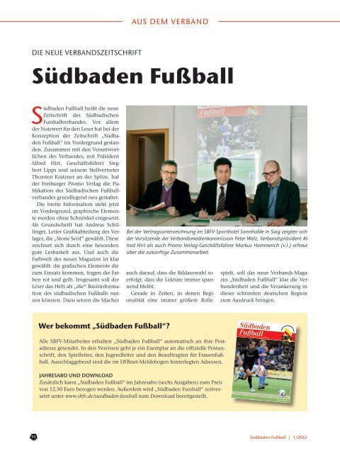 Ausgabe 1 | Februar 2012 - SBFV