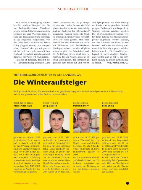 Ausgabe 1 | Februar 2012 - SBFV