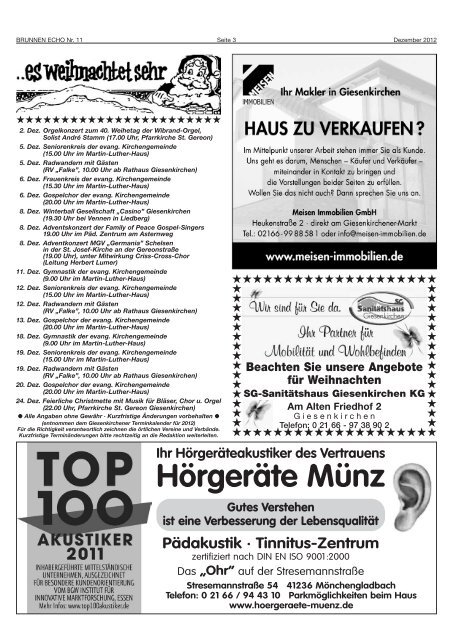 Giesenkirchen - Schelsen aktuell Auflage: 8500 - beim Heimatverein ...