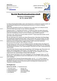 Bericht Bezirkseinzelmeisterschaft - BTTV - Bezirk Oberpfalz