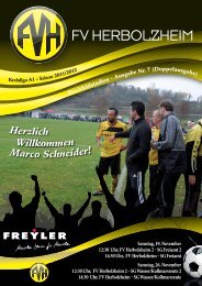FV Herbolzheim Stadionheft News 2011-2012.indd - Fußballverein ...