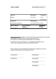 Niederschrift der Stadtratssitzung vom 25.10.2001 - Sinzig