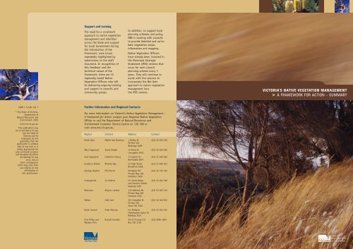 Native Vegetation Management - A Framework for Action - Summary