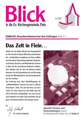 Das Zelt in Flein… - Evang. Kirchengemeinde Flein