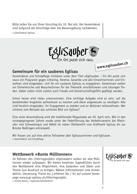 mibla 5/11 - Gemeinde Eglisau