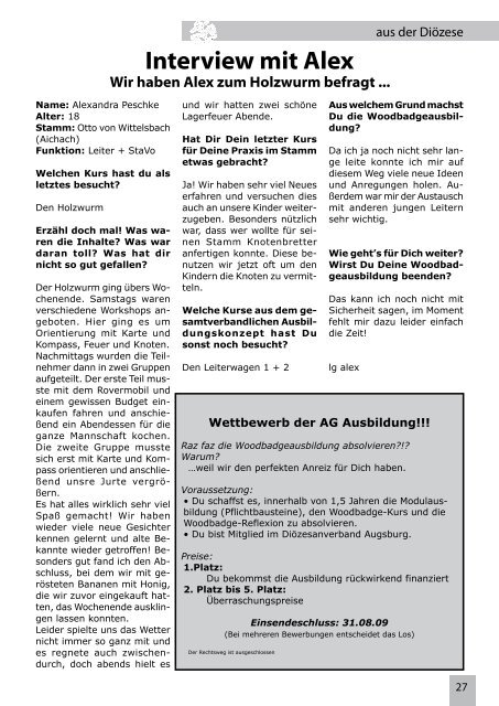 Heft 22 (PDF: 11376 kByte) - DPSG Diözesanverband Augsburg