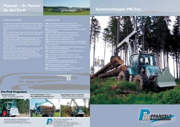 Systemschlepper PM-Trac Pfanzelt - Pfanzelt Maschinenbau
