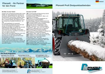 Pfanzelt Profi Dreipunktseilwinden Pfanzelt - Ihr Partner für den Forst
