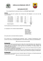 Jahresbericht SV 2011 - Schützenverein Niederaden 1860 e.V.