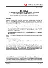 Merkblatt für Arbeitgeber