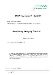 Mandatory Integrity Control - ERNW