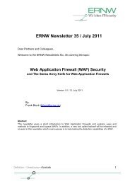 ERNW Newsletter 35 / July 2011