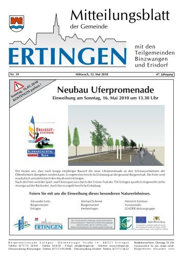 Neubau Uferpromenade - Ertingen