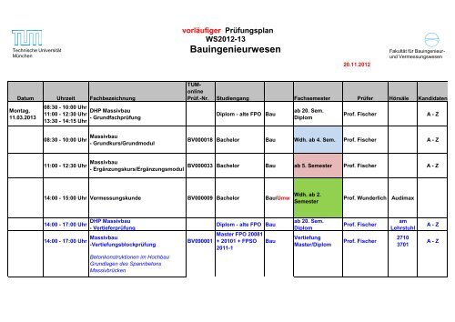 Bauingenieurwesen - Fakultät für Bauingenieur- und ...