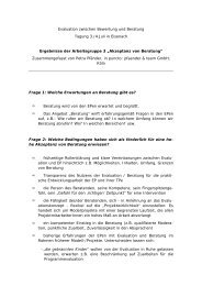 Evaluation zwischen Bewertung und Beratung Tagung 3./4.Juli in ...