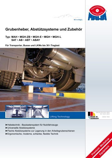 Grubenheber, Abstützsysteme und Zubehör - Siems & Klein