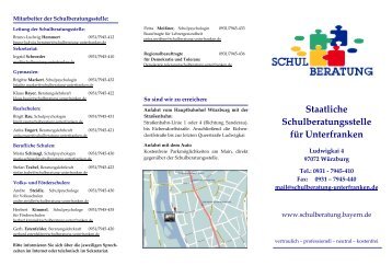 Staatliche Schulberatungsstelle für Unterfranken