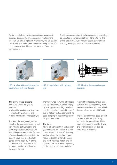 Demag LRS travel wheel system - Poduri rulante