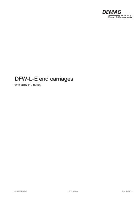 DFW-L-E end carriages - Demag Cranes & Components