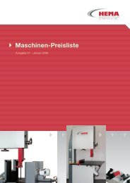 Maschinen-Preisliste - Hema
