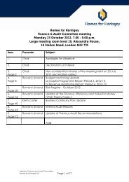 Homes for Haringey Finance & Audit Committee meeting Monday 23 ...