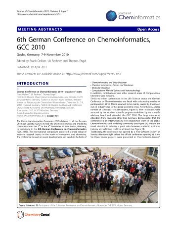 6th German Conference on Chemoinformatics ... - BioMed Central