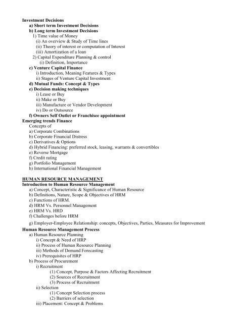 Syllabus of - North Maharashtra University