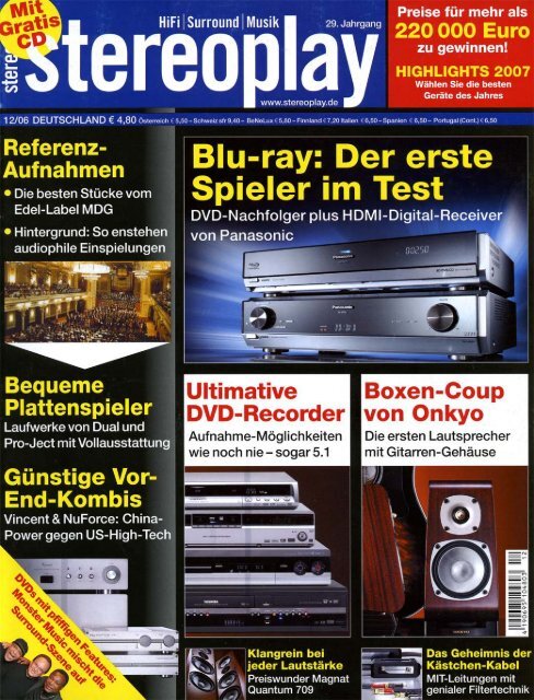 TEST VINCENT - sp331mk sa31mk stereoplay - Hifi on Line