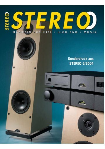 Sonderdruck aus STEREO 6/2004 - music line