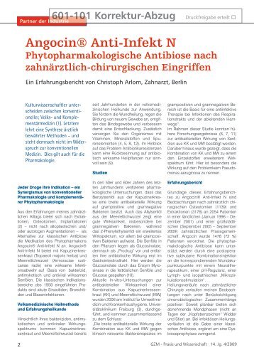 Angocin® Anti-Infekt N Phytopharmakologische ... - Christoph Arlom