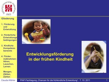 Entwicklungsförderung in der frühen Kindheit - Kompetenzzentrum ...