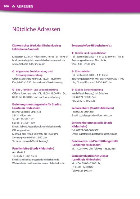 2013Programm - Evangelische Familienbildungsstätte Hildesheim