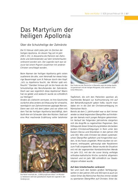 Das Martyrium der heiligen Apollonia