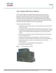 Cisco Catalyst 2960 Series Switches - ESC Electronic Service Center