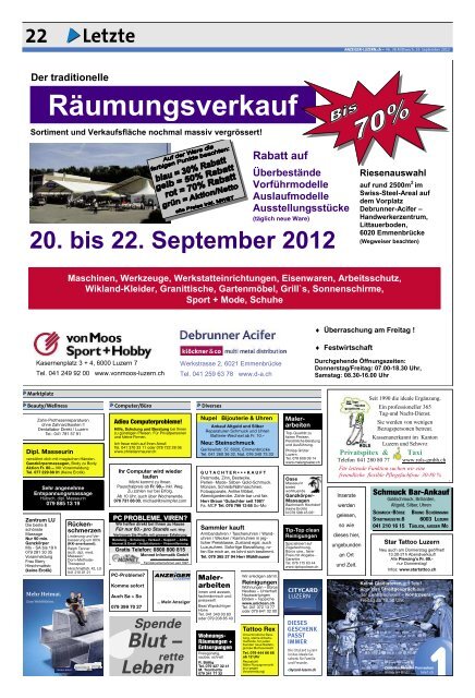 Anzeiger Luzern, Ausgabe 38, 19. September 2012