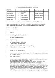 Protokoll AStA-Sitzung 14.06.2012 - AStA der MHH