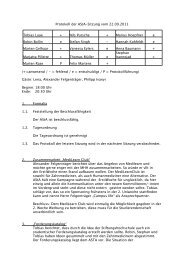Protokoll AStA-Sitzung 22.09.2011 - AStA der MHH