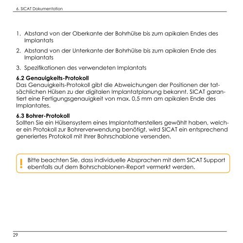 SICAT Bohrschablonen