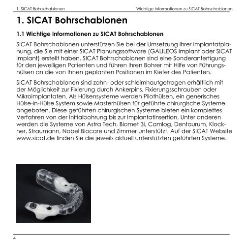 SICAT Bohrschablonen