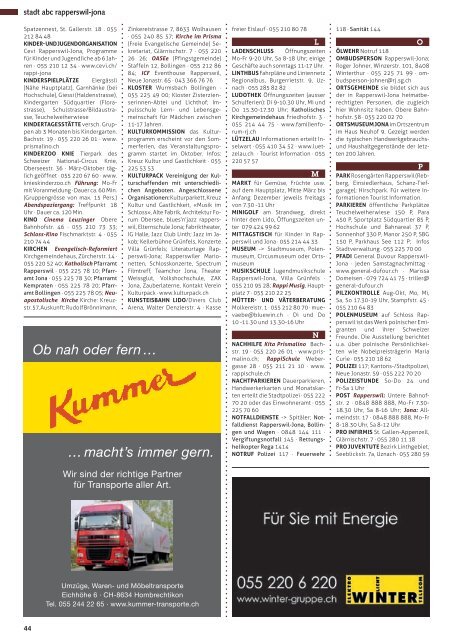 Ausgabe April 2012 - STADTmagazin Rapperswil-Jona