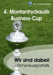 Wir sind dabei! - Montanhydraulik Business-Cup