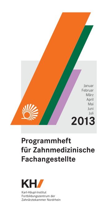 Programmheft für Zahnmedizinische Fachangestellte - Karl-Häupl ...