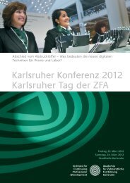 Programm (PDF) - Akademie für Zahnärztliche Fortbildung Karlsruhe
