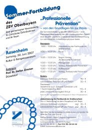 Rosenheim 2007 - Zahnärztlicher Bezirksverband Oberbayern