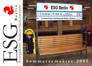 Sommersemester 2005 - ESG Berlin