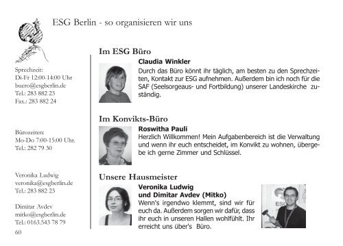 Sommersemester 2005 - ESG Berlin