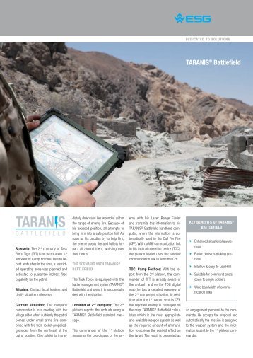 TArANIS® Battlefield - ESG