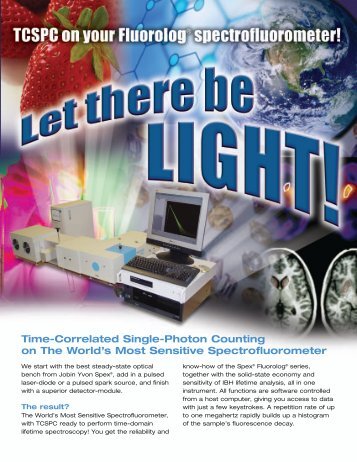 TCSPC on the FluoroLog Spectrofluorometer - Horiba