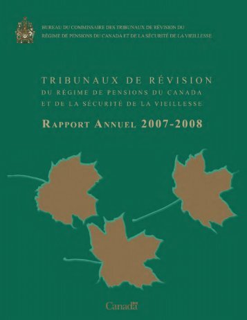 Version PDF - Bureau du Commissaire des tribunaux de révision ...