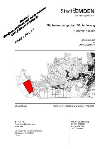 56.FNP--304nd.Vorentwurfsbegr-374ndung f-374r Stea - Stadt Emden